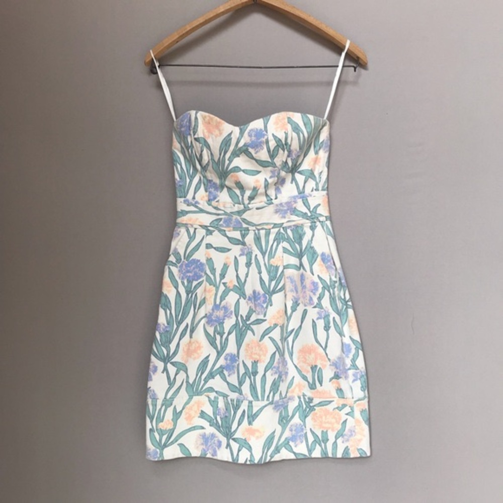 FC Jeans Strapless Jean Carnations Dress